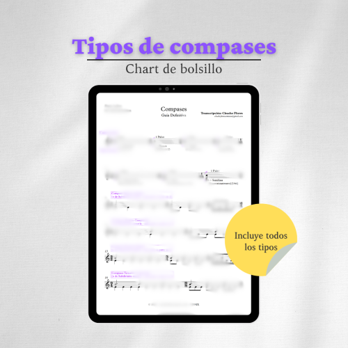 Tipos de compases - Chart de bolsillo