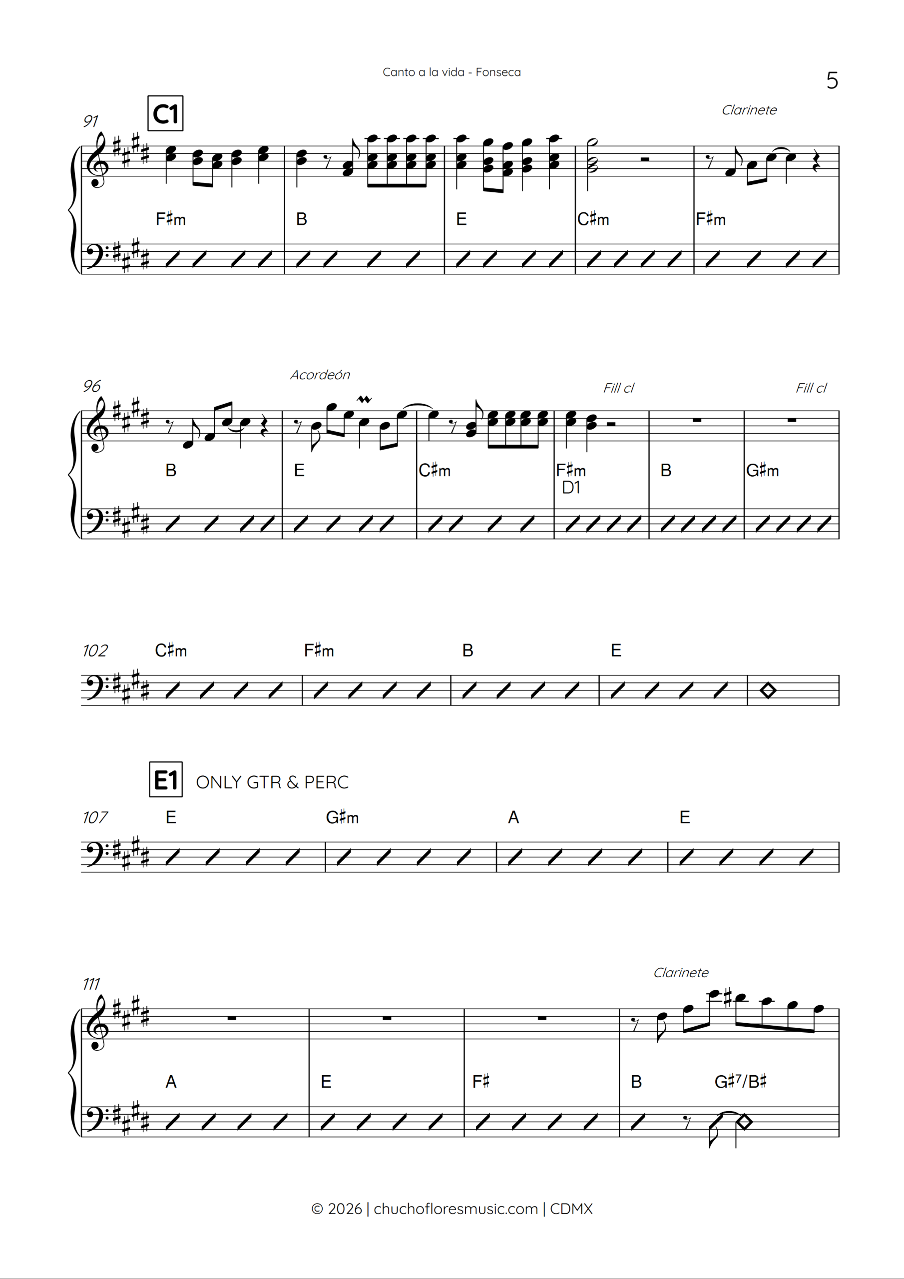 Canto a la vida - Fonseca | Master rhythm - Imagen 2