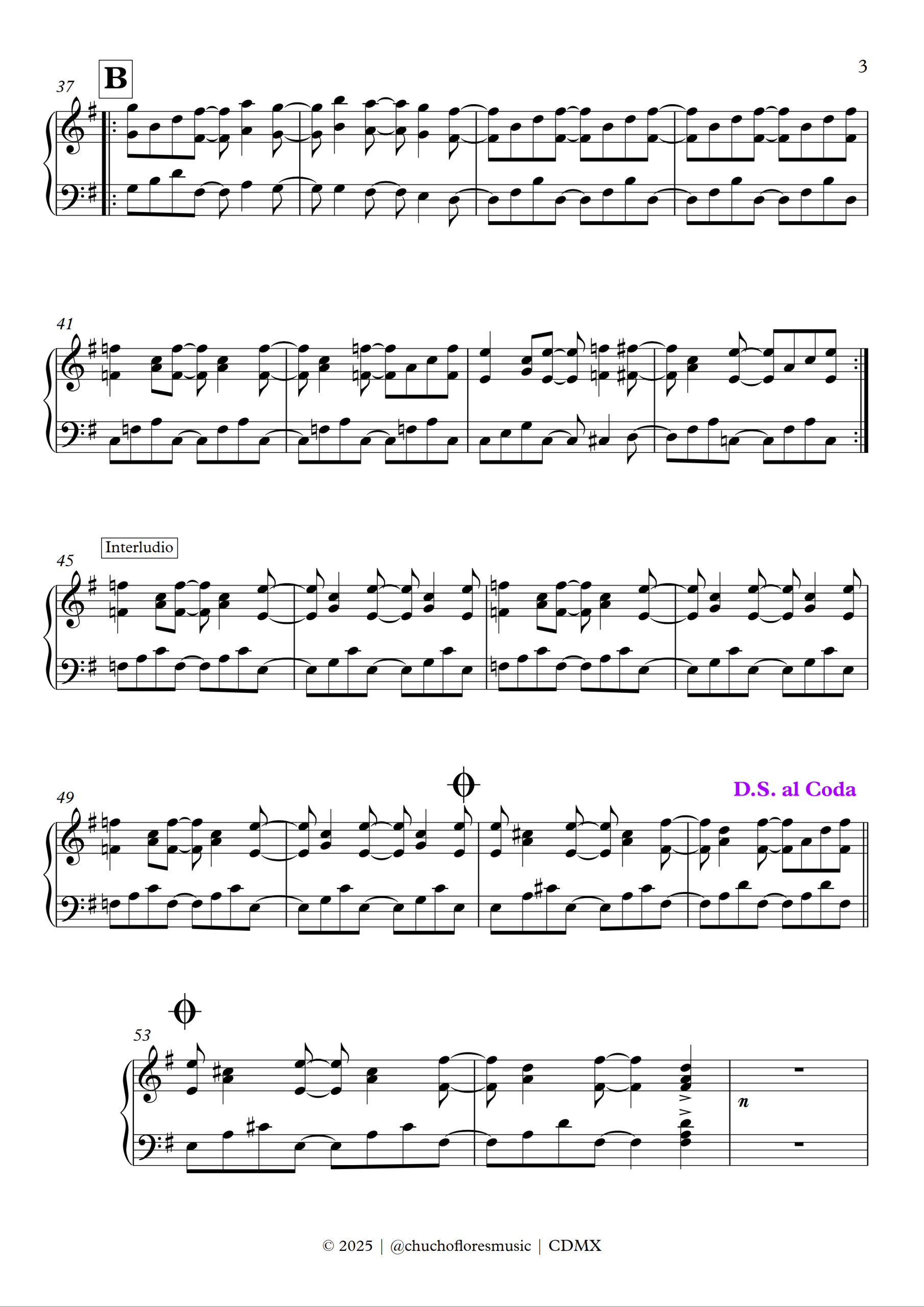 Vuelvo a sentir – Cañaveral | Piano escrito nota a nota - Imagen 2
