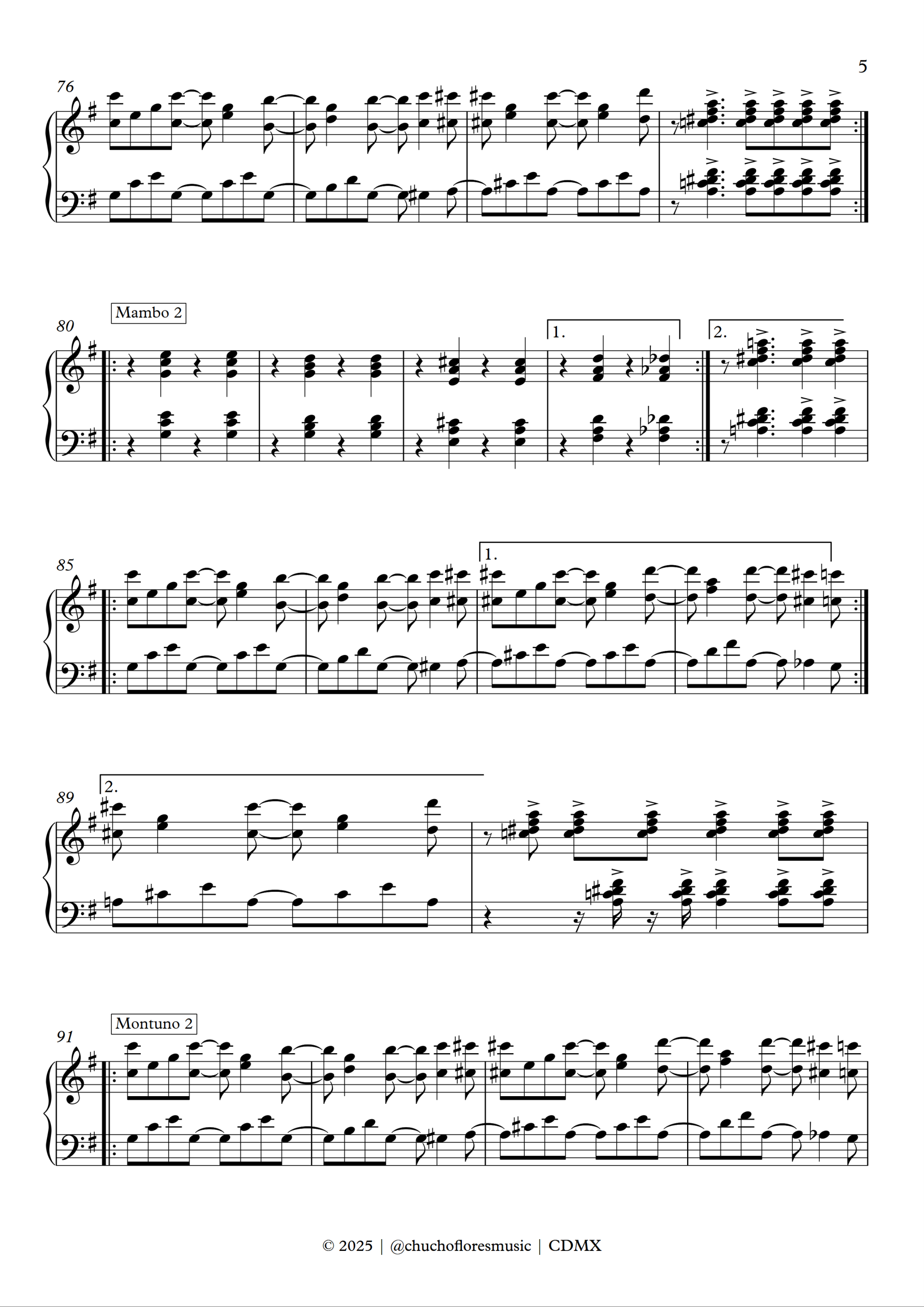Vuelvo a sentir – Cañaveral | Piano escrito nota a nota - Imagen 3